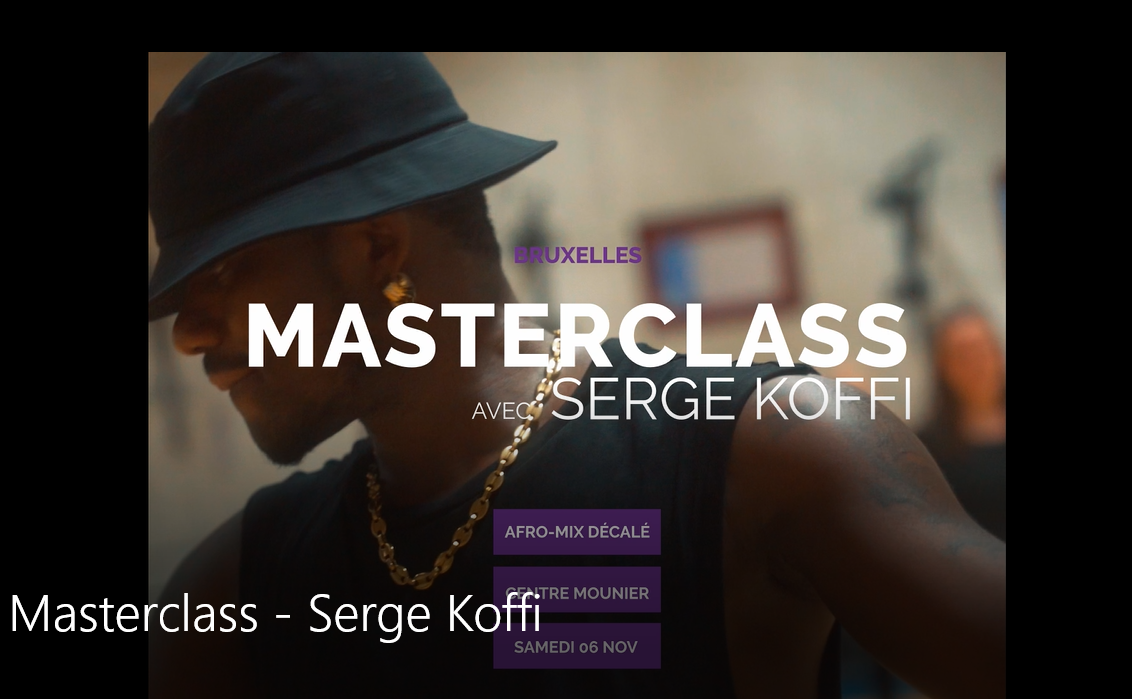 Projet EOTO : Masterclass danse afro-mix décalé avec Serge Koffi Koffi